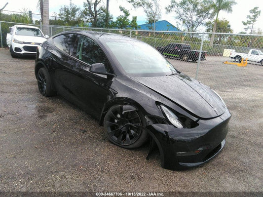 2022 TESLA MODEL Y LONG RANGE VIN: 7SAYGDEE5NA006167