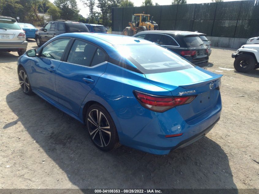 2021 NISSAN SENTRA SR VIN: 3N1AB8DV8MY323990