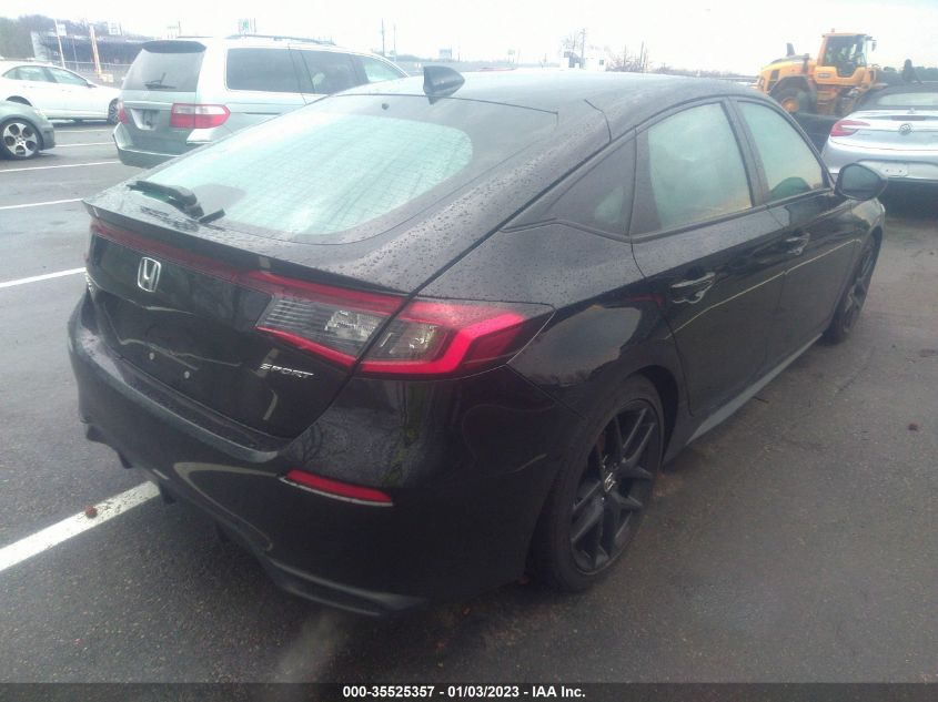 2022 HONDA CIVIC HATCHBACK SPORT VIN: 19XFL2H84NE002629