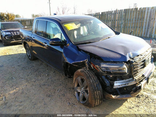 2022 HONDA RIDGELINE RTL-E VIN: 5FPYK3F72NB016655