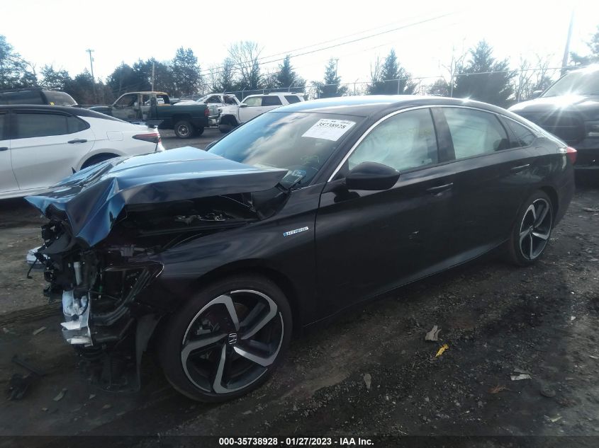 2022 HONDA ACCORD HYBRID SPORT VIN: 1HGCV3F22NA036509
