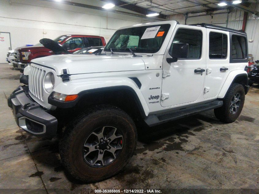2020 JEEP WRANGLER UNLIMITED SAHARA VIN: 1C4HJXEN6LW133053