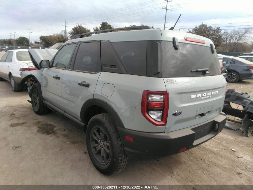 2021 FORD BRONCO SPORT BIG BEND VIN: 3FMCR9B65MRB33251