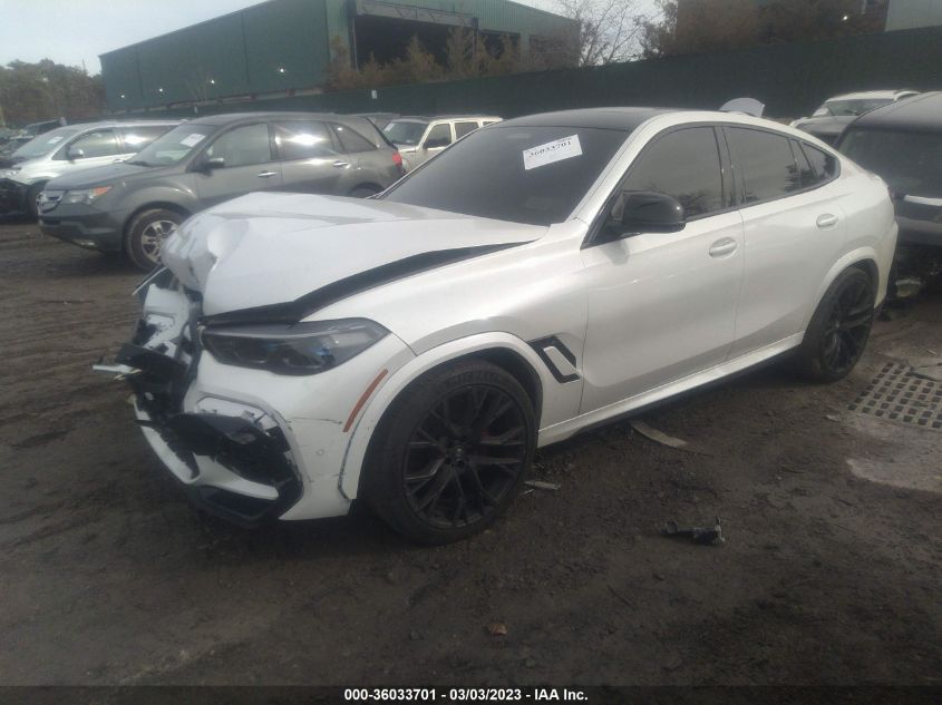 2022 BMW X6 M VIN: 5YMCY0C08N9L36409
