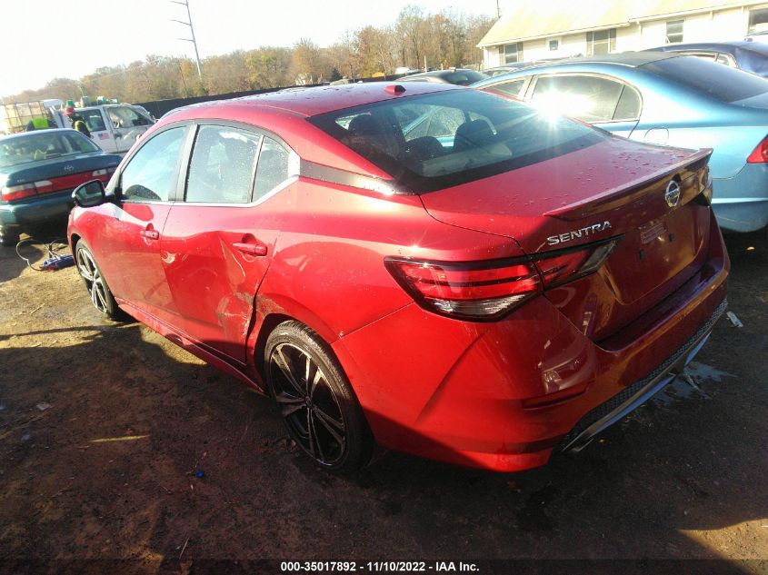 2022 NISSAN SENTRA SR VIN: 3N1AB8DV6NY252273