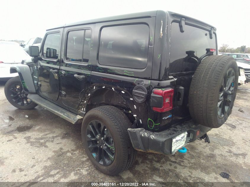 2023 JEEP WRANGLER 4XE SAHARA VIN: 1C4JJXP64PW570109