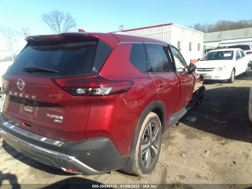 2021 NISSAN ROGUE PLATINUM VIN: JN8AT3DD7MW306114