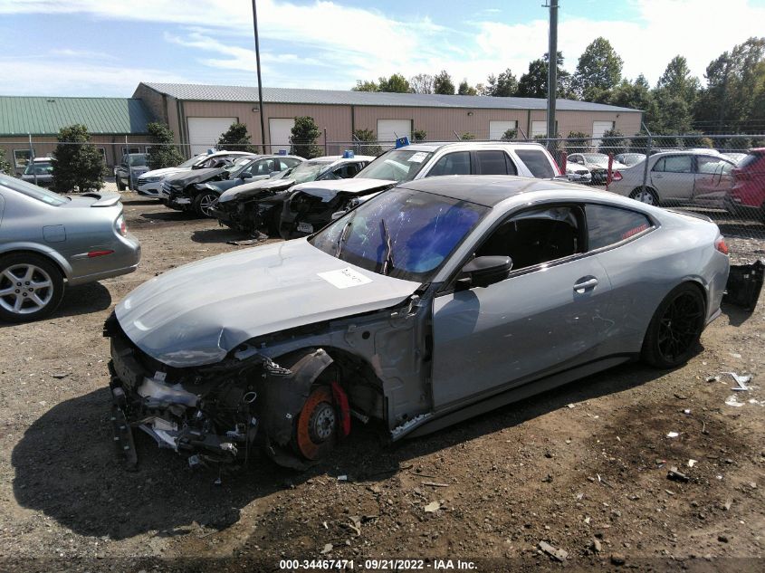 2021 BMW M4 COMPETITION VIN: WBS33AZ09MCH41390