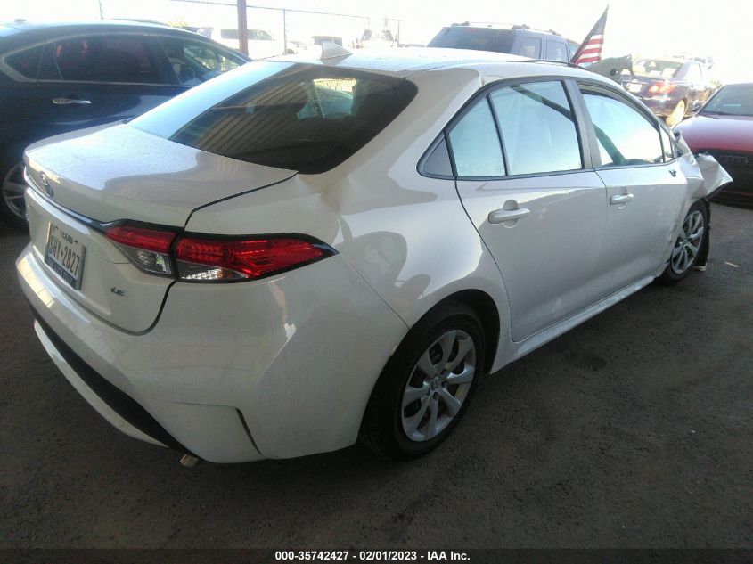 2022 TOYOTA COROLLA LE VIN: 5YFEPMAE9NP383873