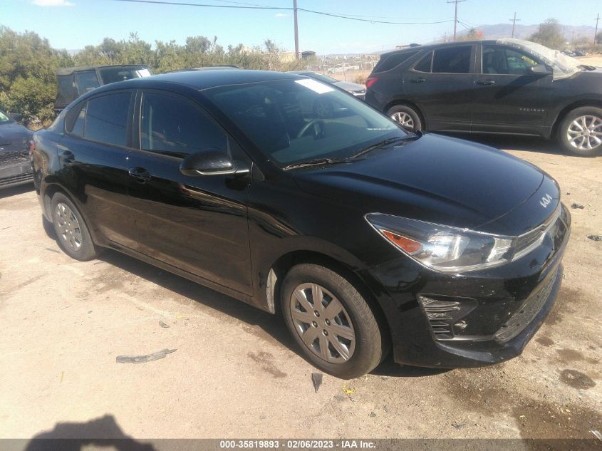 2022 KIA RIO LX VIN: 3KPA24AD1NE501601