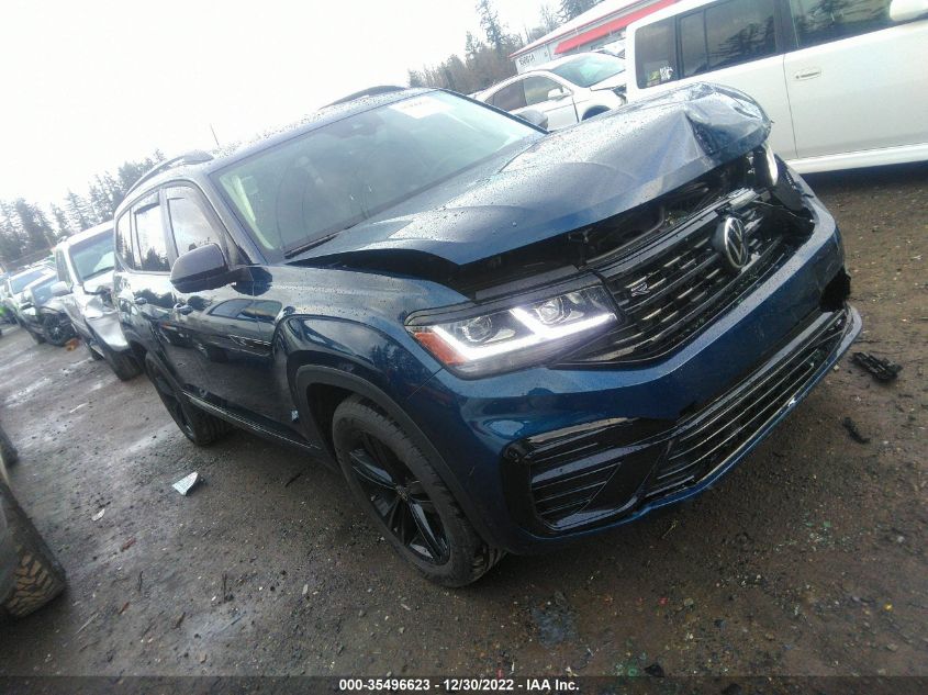 2022 VOLKSWAGEN ATLAS 3.6L V6 SEL R-LINE BLACK VIN: 1V2SR2CA4NC550840