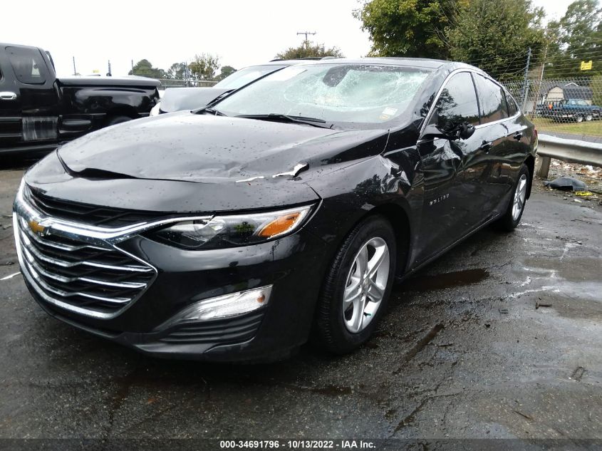 2021 CHEVROLET MALIBU LS VIN: 1G1ZB5ST7MF014396