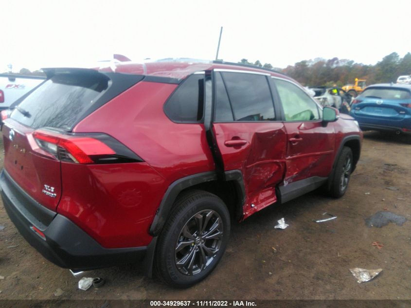 2022 TOYOTA RAV4 HYBRID XLE PREMIUM VIN: JTMB6RFV1ND072372