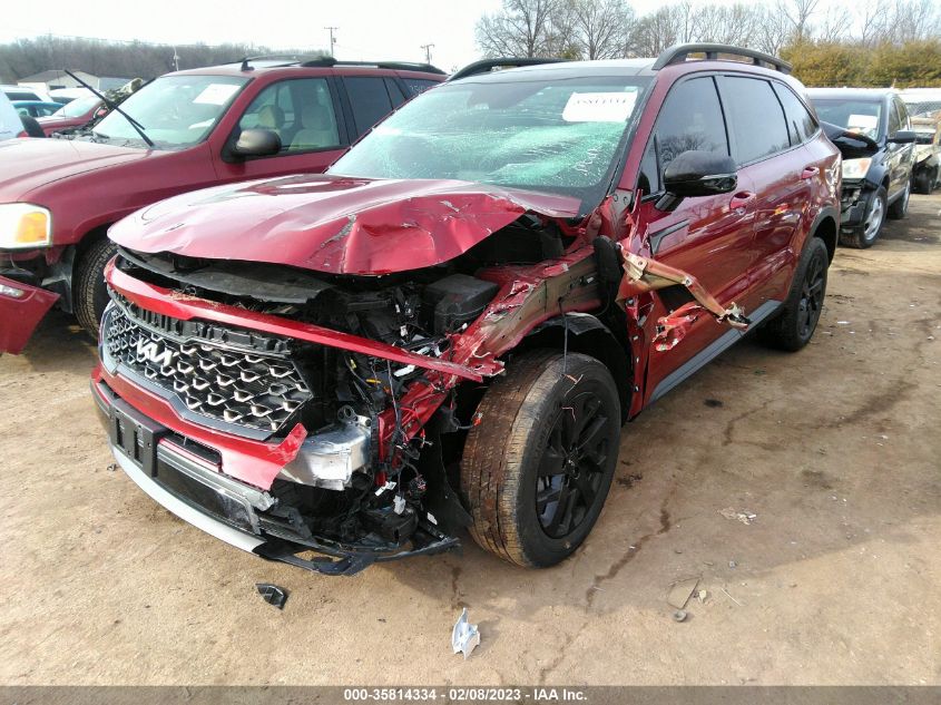 2022 KIA SORENTO X-LINE S VIN: 5XYRLDLC2NG089339