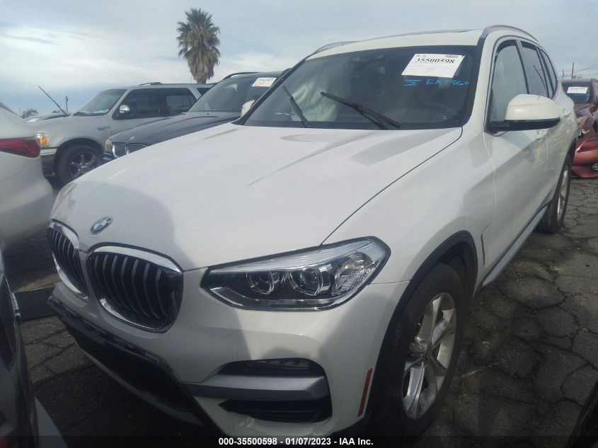 2021 BMW X3 SDRIVE30I VIN: 5UXTY3C06M9D84792
