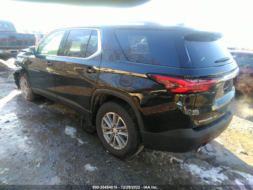 2022 CHEVROLET TRAVERSE LT CLOTH VIN: 1GNEVGKW1NJ192653