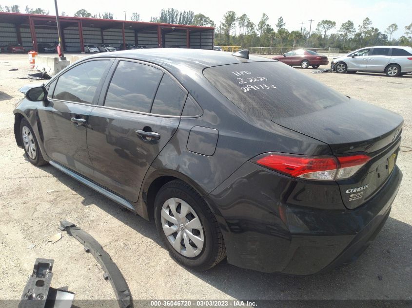 2022 TOYOTA COROLLA L VIN: JTDDPMAE1NJ229173