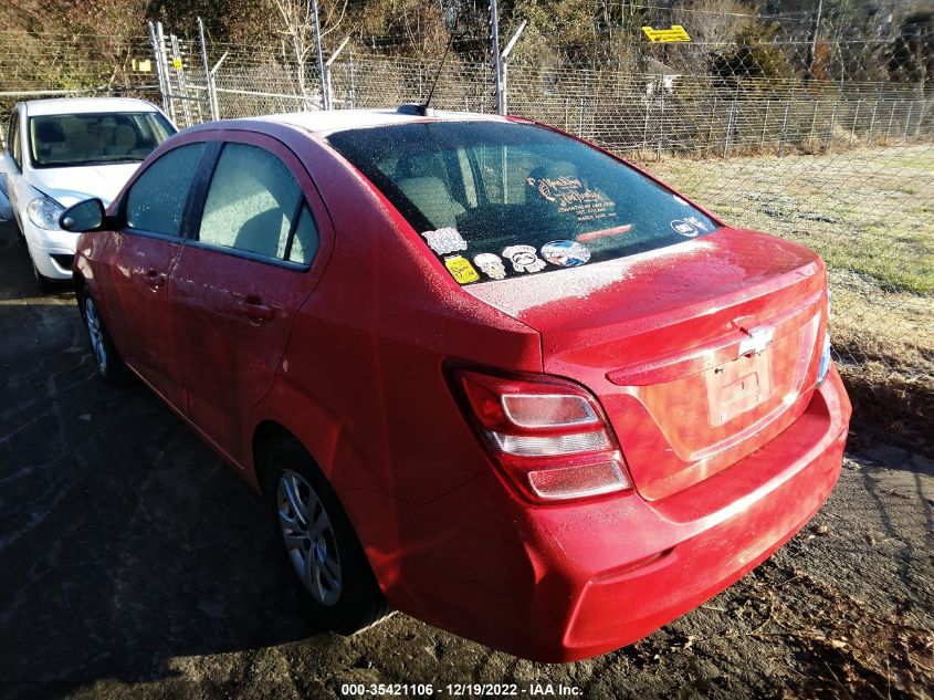 2020 CHEVROLET SONIC LS VIN: 1G1JB5SB2L4141426