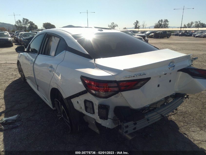 2022 NISSAN SENTRA SR VIN: 3N1AB8DV8NY317379