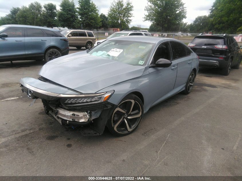 2021 HONDA ACCORD SEDAN SPORT VIN: 1HGCV1F3XMA058589