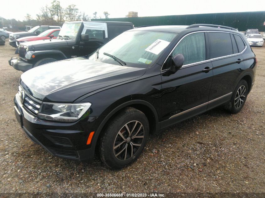 2021 VOLKSWAGEN TIGUAN SE/SE R-LINE BLACK/SEL VIN: 3VV2B7AX6MM020099