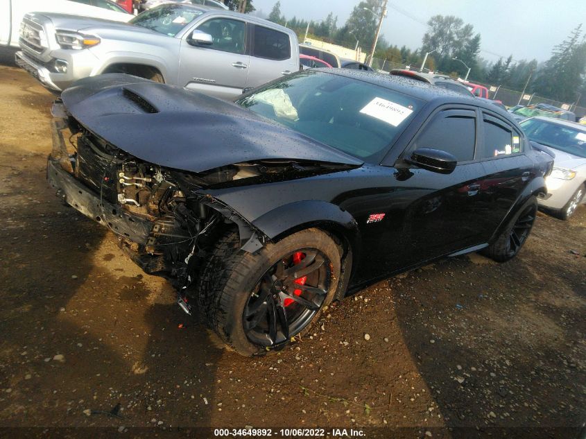 2021 DODGE CHARGER SCAT PACK WIDEBODY VIN: 2C3CDXGJ0MH611872