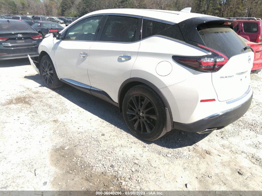 2022 NISSAN MURANO SL VIN: 5N1AZ2CJ3NC120905