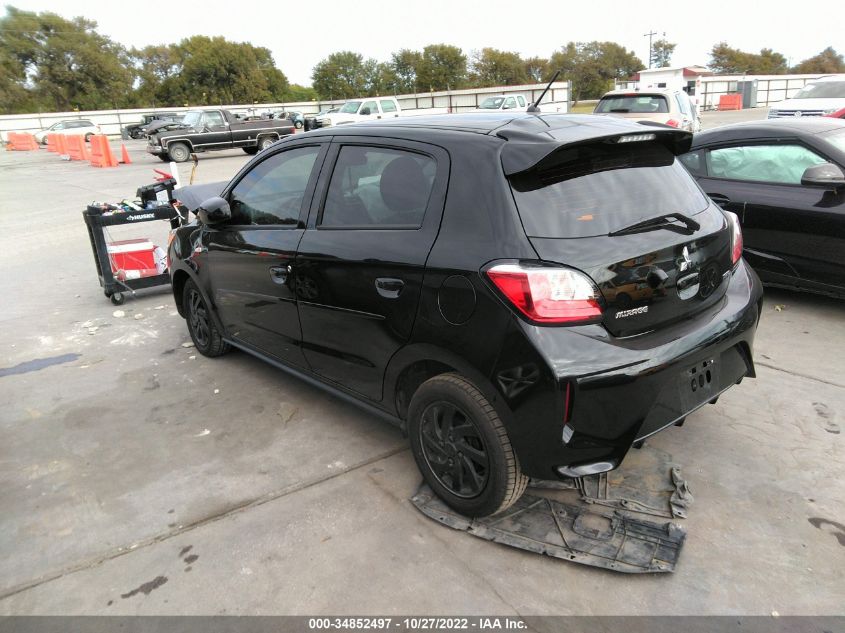 2022 MITSUBISHI MIRAGE ES/LE VIN: ML32AUHJ8NH007509