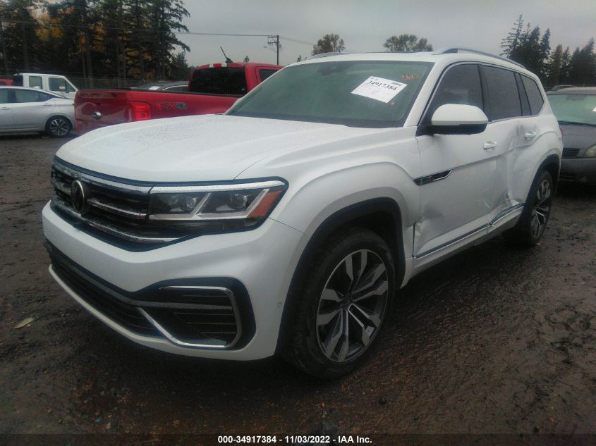 2022 VOLKSWAGEN ATLAS 3.6L V6 SEL PREMIUM VIN: 1V2FR2CA6NC538979