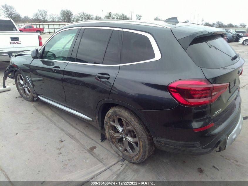 2021 BMW X3 SDRIVE30I VIN: 5UXTY3C03M9E67371