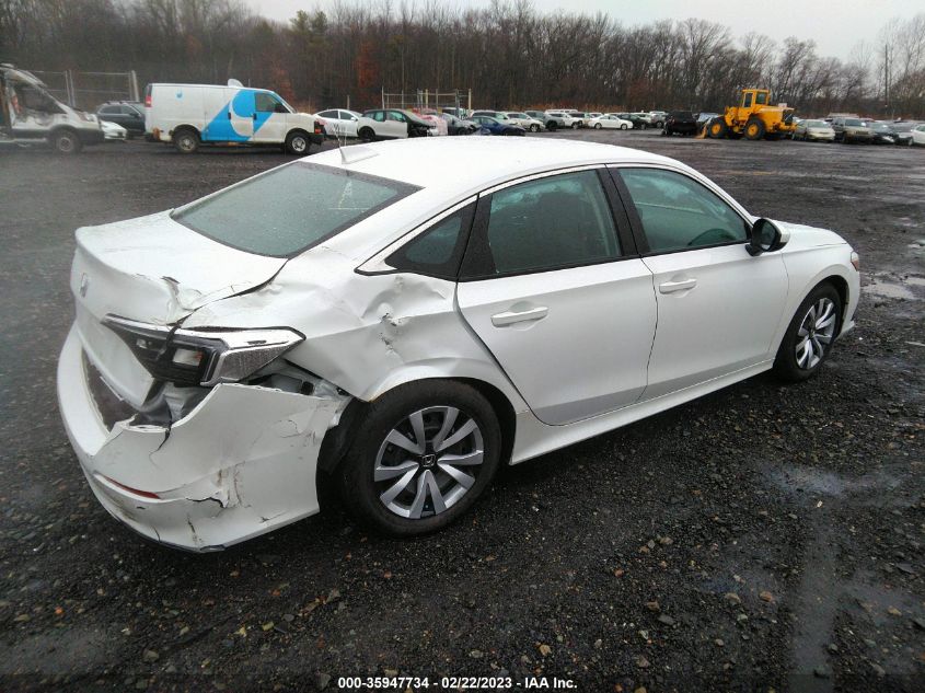 2022 HONDA CIVIC SEDAN LX VIN: 2HGFE2F21NH549131