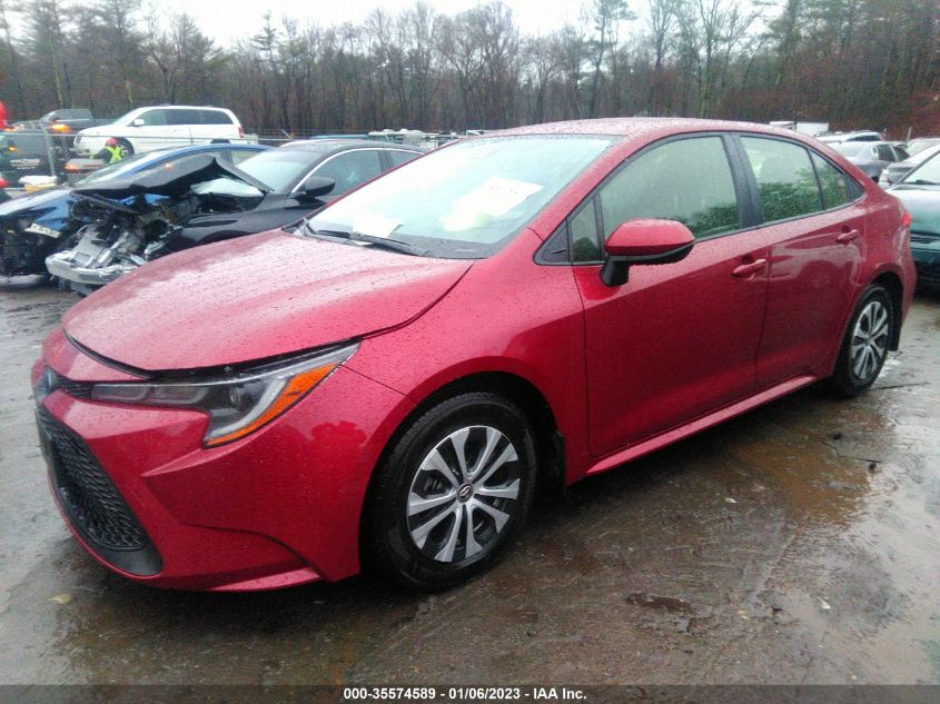 2022 TOYOTA COROLLA HYBRID LE VIN: JTDEAMDE1NJ054442