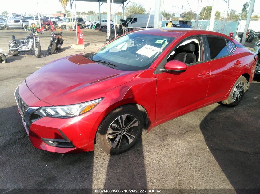 2021 NISSAN SENTRA SV VIN: 3N1AB8CV8MY323991
