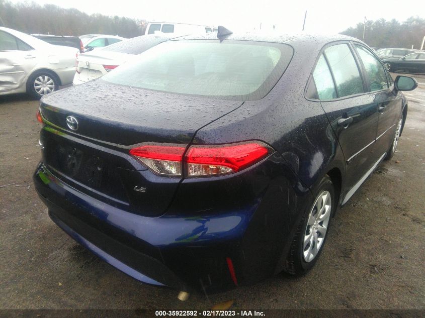 2022 TOYOTA COROLLA LE VIN: 5YFEPMAE6NP315367