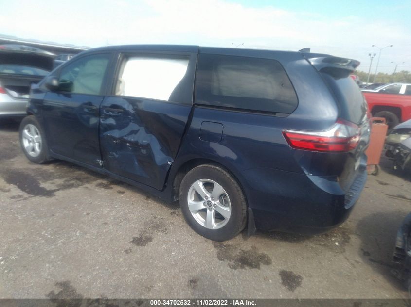 2020 TOYOTA SIENNA L VIN: 5TDZZ3DC5LS076141