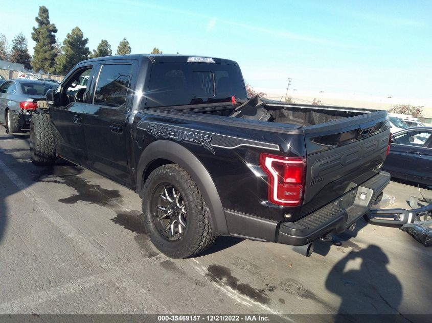 2020 FORD F-150 RAPTOR VIN: 1FTFW1RG3LFA44574