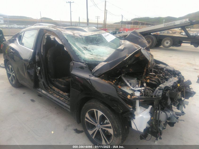 2022 NISSAN SENTRA SV VIN: 3N1AB8CV6NY207061