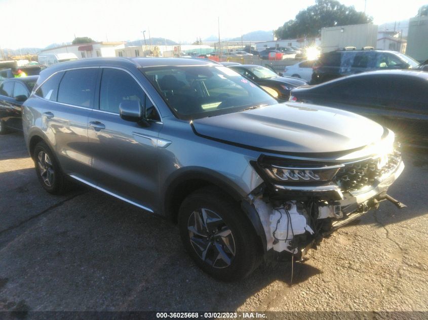 2022 KIA SORENTO HYBRID S VIN: KNDRG4LG0N5092787