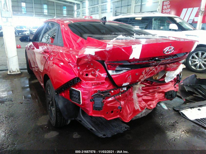 2021 HYUNDAI ELANTRA SEL VIN: 00PLS4AG8MH004249