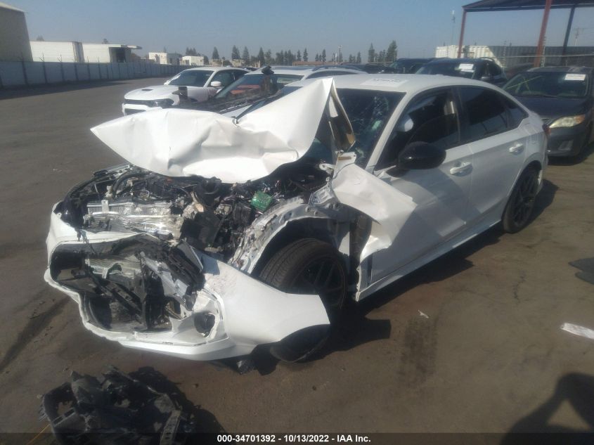2022 HONDA CIVIC SEDAN SPORT VIN: 2HGFE2F57NH562377