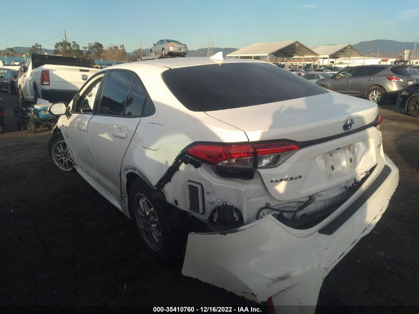 2021 TOYOTA COROLLA HYBRID LE VIN: JTDEAMDEXMJ016173