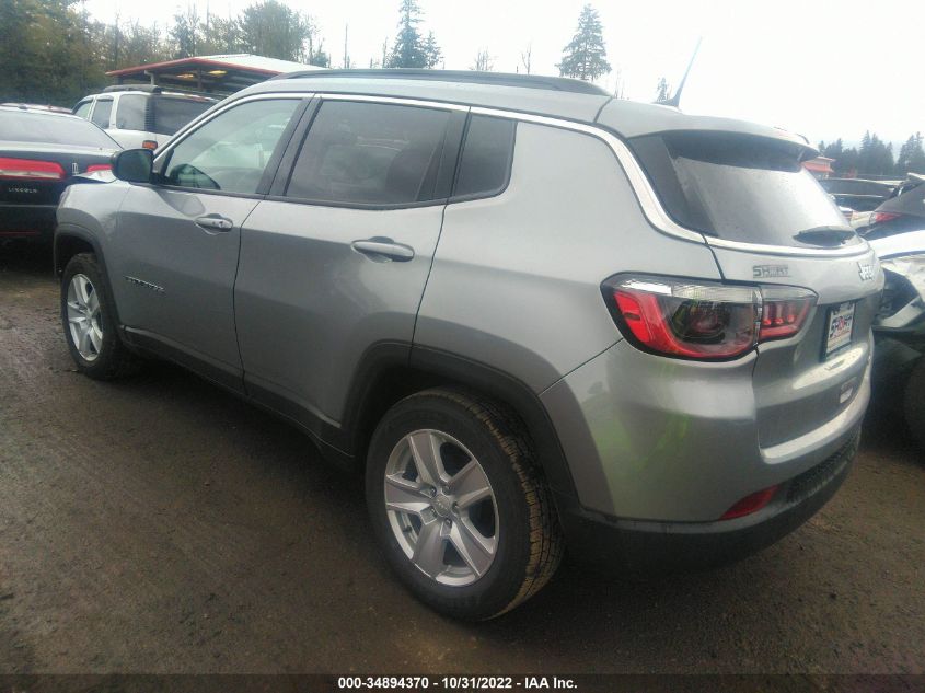 2022 JEEP COMPASS LATITUDE VIN: 3C4NJCBB8NT192832