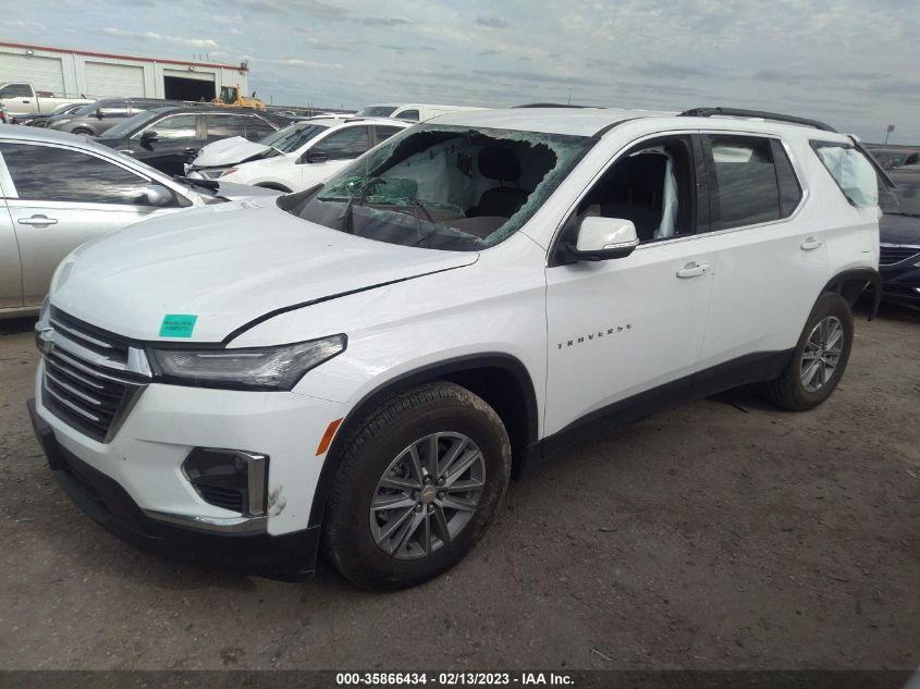 2022 CHEVROLET TRAVERSE LT CLOTH VIN: 1GNERGKW4NJ132337