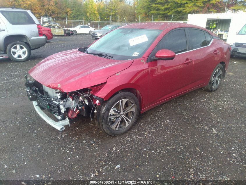 2022 NISSAN SENTRA SV VIN: 3N1AB8CV5NY290756