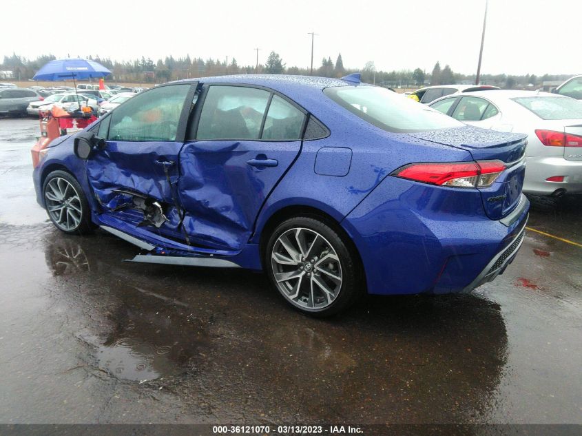 2022 TOYOTA COROLLA SE VIN: 5YFP4MCE7NP130663