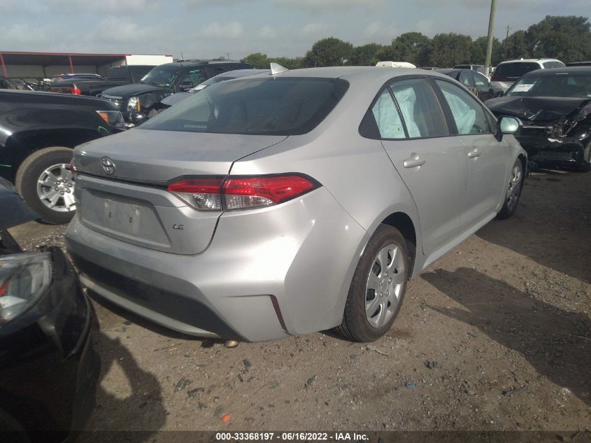 2020 TOYOTA COROLLA LE VIN: 5YFEPRAE1LP051582