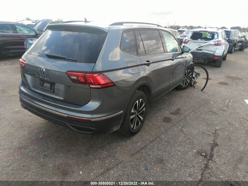 2022 VOLKSWAGEN TIGUAN S VIN: 3VV1B7AX9NM147667