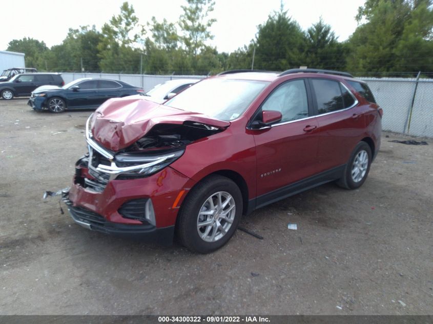 2022 CHEVROLET EQUINOX LT VIN: 3GNAXKEV5NL211406