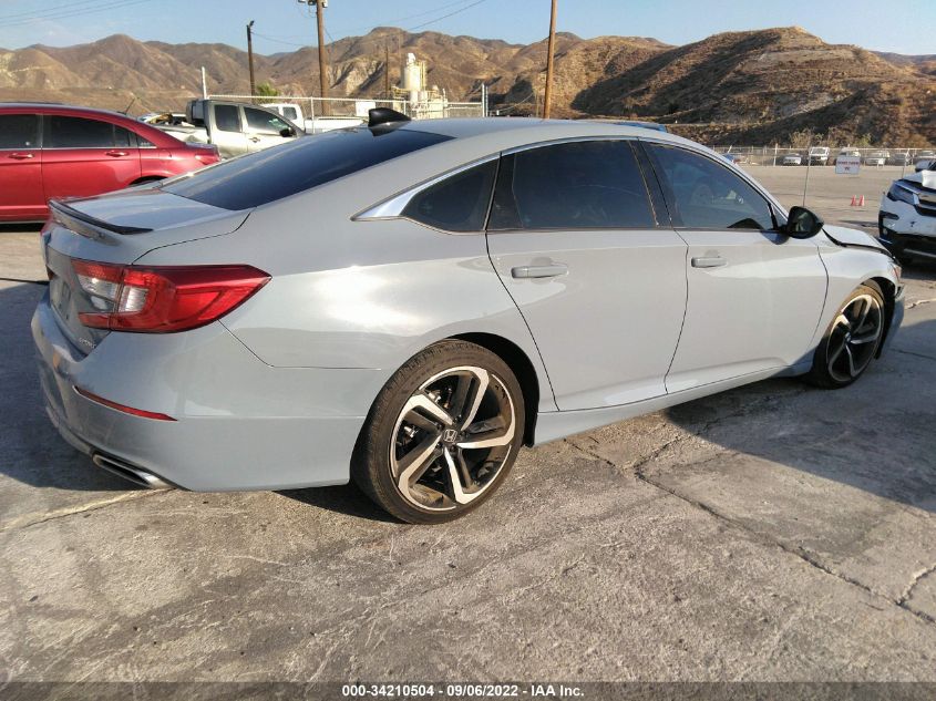 2021 HONDA ACCORD SEDAN SPORT VIN: 1HGCV1F30MA059539