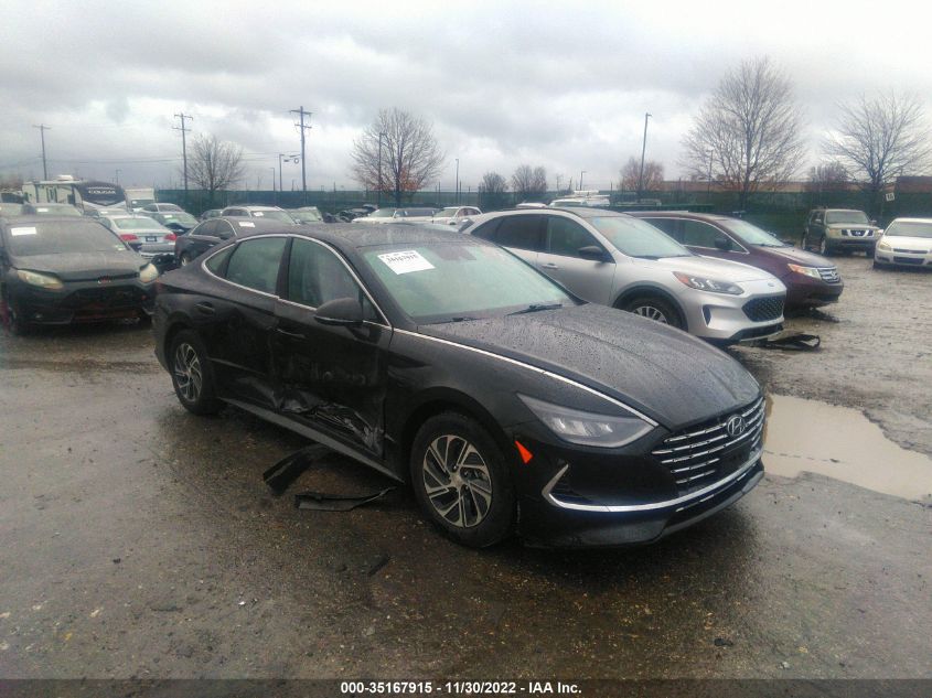 2022 HYUNDAI SONATA HYBRID BLUE VIN: KMHL24JJ6NA043342